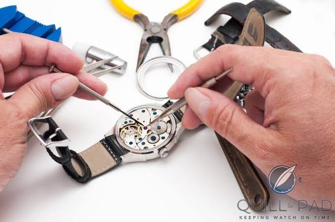 Luxury antique watch servicing