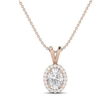Moissanite diamond VVS1 solitaire pendant with 925 silver chain