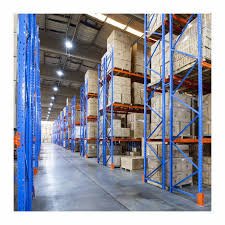 Heavy duty multi tier selective pallet racking warehouse storage space 500 pallets