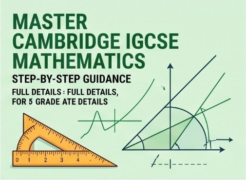 Master Cambridge IGCSE Mathematics  Step-by-Step Guidance