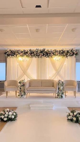 Custom Corporate Stage & Backdrop Setup